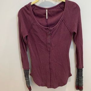 Free People Waffle Long Sleeve